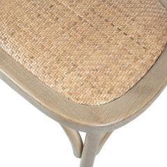 Cross Back Dining Chair in Natural Rustic - dining chair by LH Imports - Whats New Furniture Portland OR