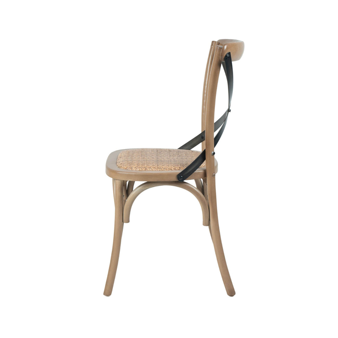 Cross Back Dining Chair in Sundried - dining chair by LH Imports - Whats New Furniture Portland OR