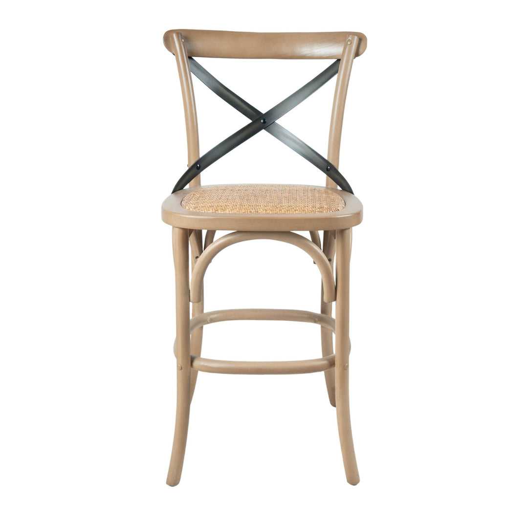 Crossback Counter Stool in Sundried - counter stool by LH Imports - Whats New Furniture Portland OR