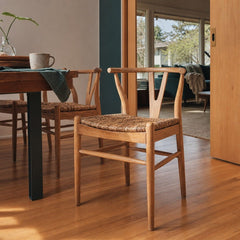 D-Bodhi Caterpillar Twin Chair in Pure styled in Portland Mt. Tabor mid-century daylight ranch dining room - Whats New Furniture