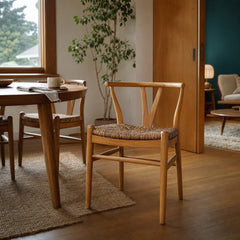 D-Bodhi Caterpillar Twin Chair in Pure styled in Portland Mt. Tabor mid-century daylight ranch dining room - Whats New Furniture