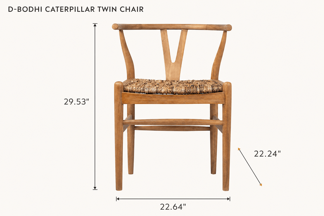 D-Bodhi Caterpillar Twin Chair dimensions - What&