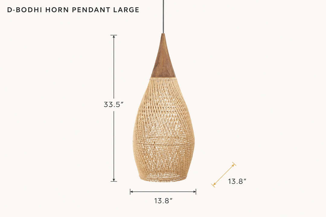 D-Bodhi Horn Pendant Large dimensions - What&