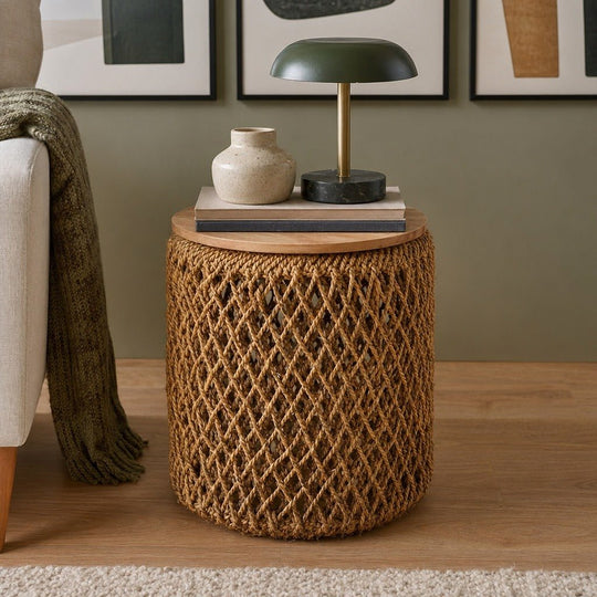 D-Bodhi Knut Side Table styled in a bright mid-century modern Portland living room - Whats New Furniture