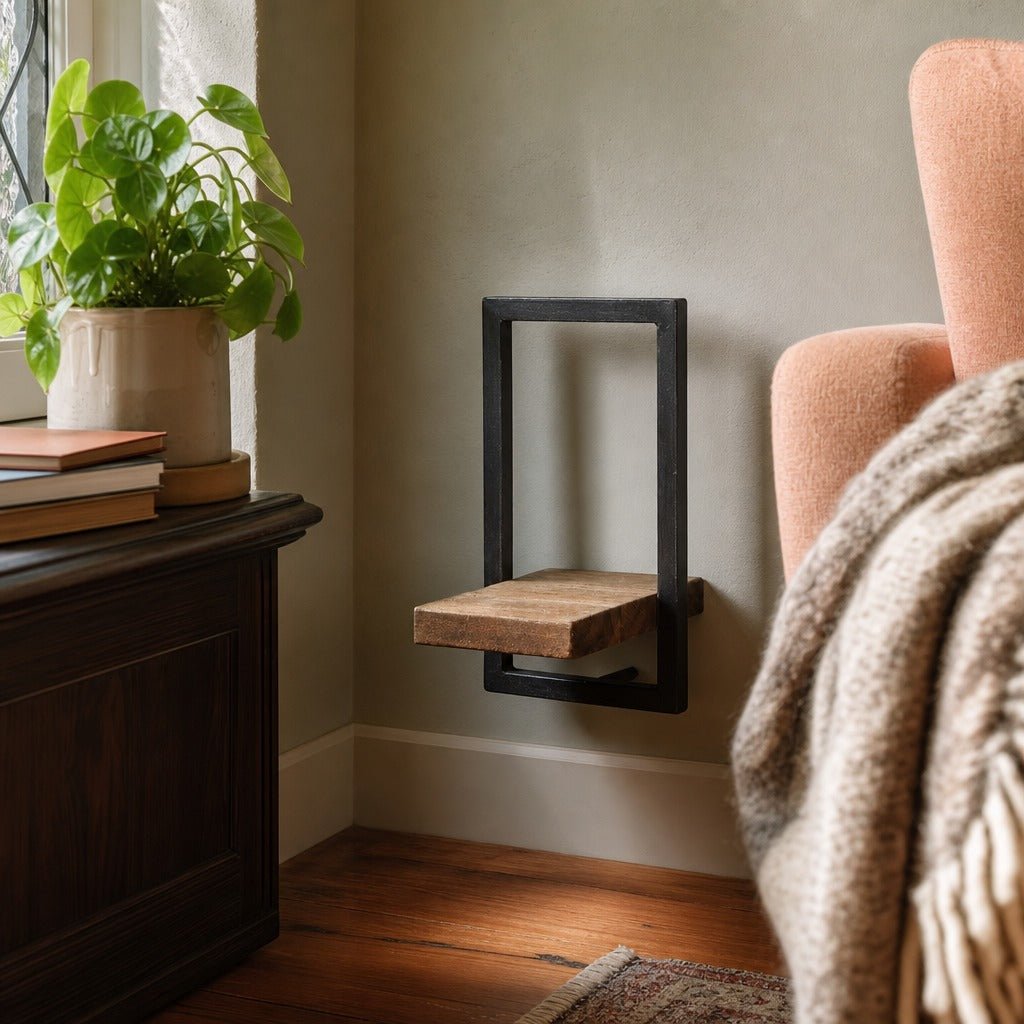 D-Bodhi Metal Frame Wall Box Type E in Natural styled in Portland Laurelhurst Tudor cottage living room - Whats New Furniture