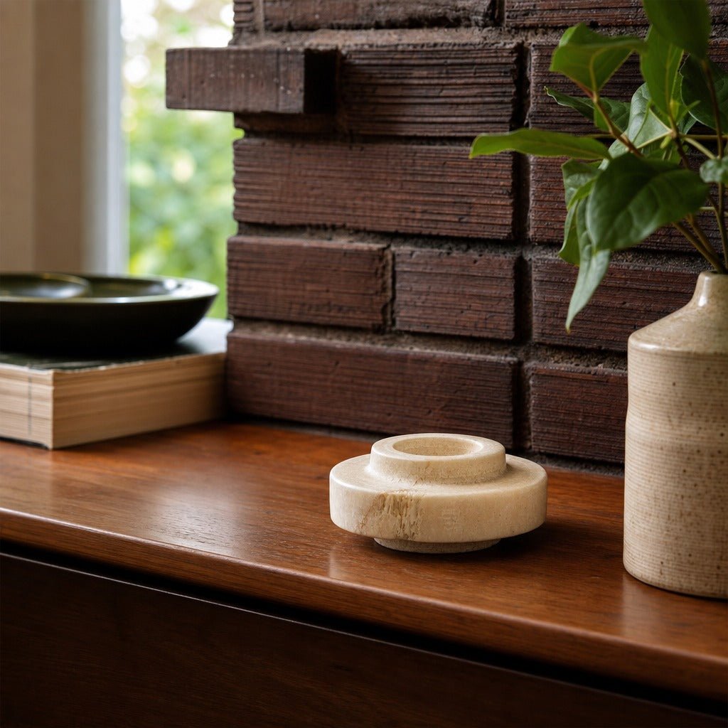 D-Bodhi Ring Candle Holder in Two Tones styled in Portland NW 23rd Victoriwith bay window living room - Whats New Furniture