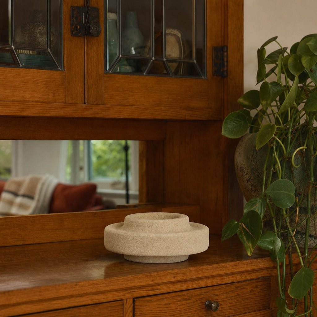 D-Bodhi Ring Candle Holder in One Tone styled in Portland Montavillcottage living room - Whats New Furniture