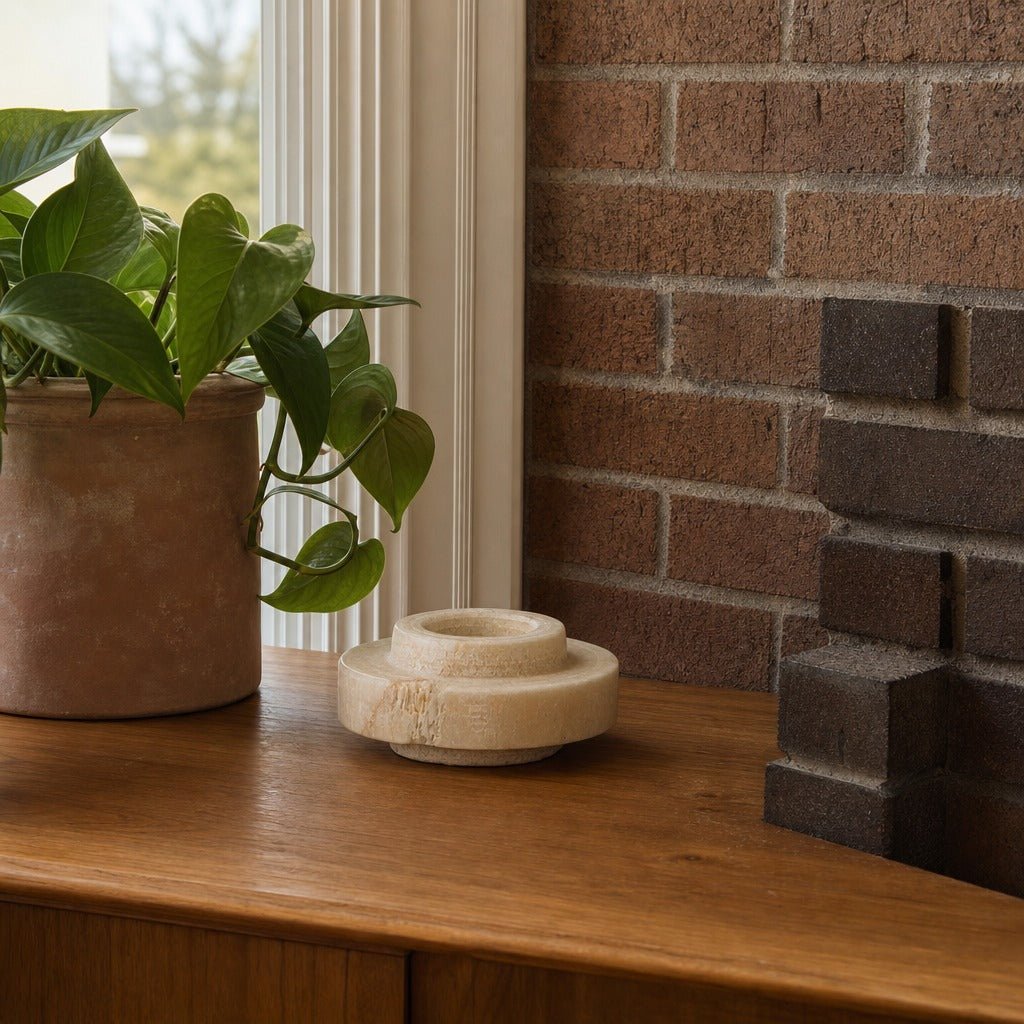 D-Bodhi Ring Candle Holder in Two Tones styled in Portland NW 23rd Victoriwith bay window living room - Whats New Furniture