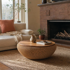 D-Bodhi Wave Coffee Table in Natural styled in Portland Montavillcottage living room - Whats New Furniture