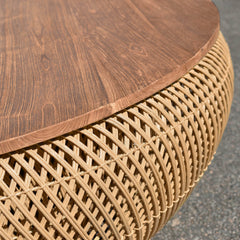 D-Bodhi Wave Coffee Table in Natural - coffee table by LH Imports - Whats New Furniture Portland OR