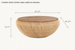 D-Bodhi Wave Coffee Table Large in Natural dimensions - What&