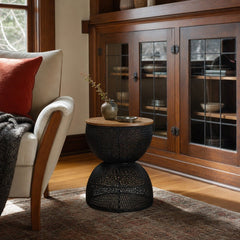 D-Bodhi Wave Side Table in Black styled in Portland Ladd&