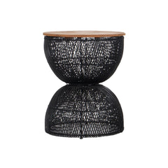 D-Bodhi Wave Side Table in Black - side table by LH Imports - Whats New Furniture Portland OR