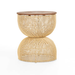 D-Bodhi Wave Side Table in Natural - side table by LH Imports - Whats New Furniture Portland OR