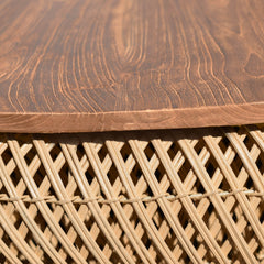 D-Bodhi Wave Side Table in Natural - side table by LH Imports - Whats New Furniture Portland OR
