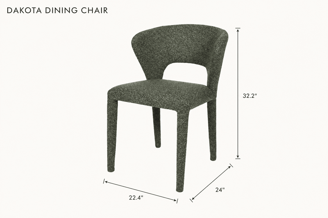 Dakota Dining Chair dimensions - What&