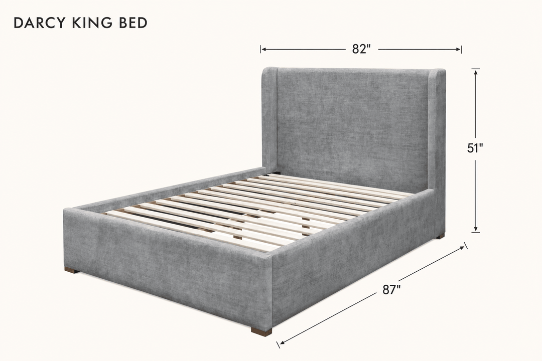Darcy King Bed dimensions - What&