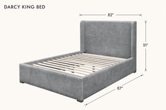 Darcy King Bed dimensions - What&