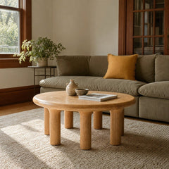 Destiny Coffee Table styled in Portland St. Johns bungalow living room - Whats New Furniture
