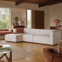 Destiny Left Modular Sectional styled in Portland 1960s Garden Home ranch living room - Whats New Furniture