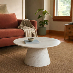 Dream Coffee Table in Blanco styled in Portland Montavillcottage living room - Whats New Furniture