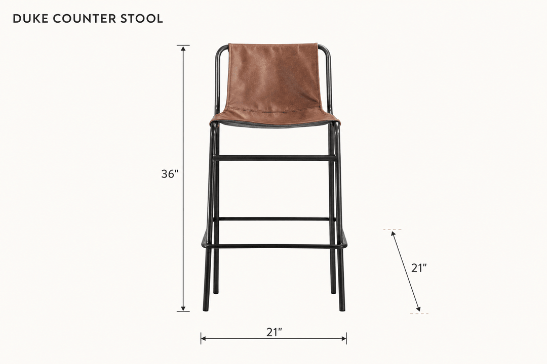 Duke Counter Stool dimensions - What&