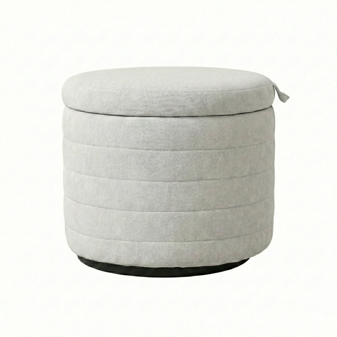 Elio Storage Ottoman in Platinum - ottoman by LH Imports - Whats New Furniture Portland OR