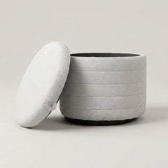 Elio Storage Ottoman in Platinum - ottoman by LH Imports - Whats New Furniture Portland OR