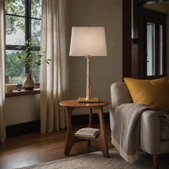 Elite Table Lamp styled in Portland Hawthorne Craftsmbungalow living room - Whats New Furniture