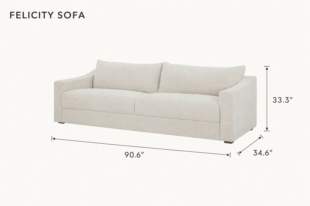 Felicity Sofa dimensions - What&