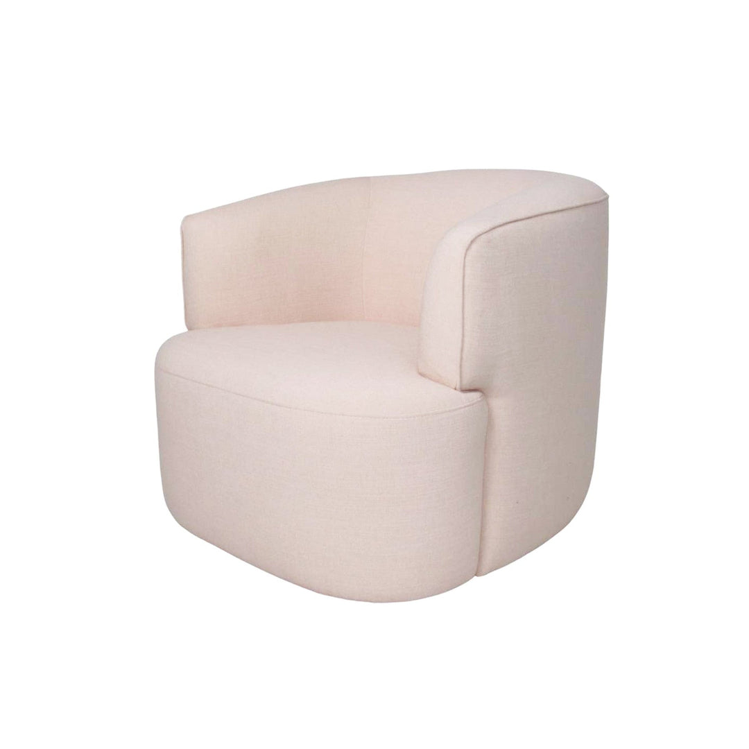 Fireside Swivel Club Chair in Blush — studio front view - LH Imports - Whats New Furniture Portland OR