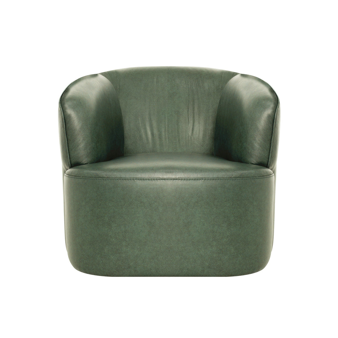 Fireside Swivel Club Chair in Forest Green - accent chair by LH Imports - Whats New Furniture Portland OR