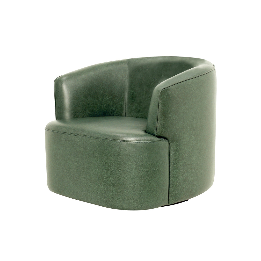 Fireside Swivel Club Chair in Forest Green - accent chair by LH Imports - Whats New Furniture Portland OR