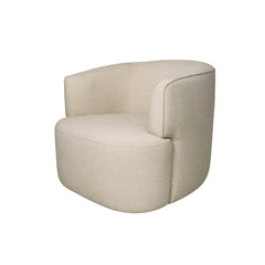 Fireside Swivel Club Chair in Tuscan Oatmeal — studio front view - LH Imports - Whats New Furniture Portland OR