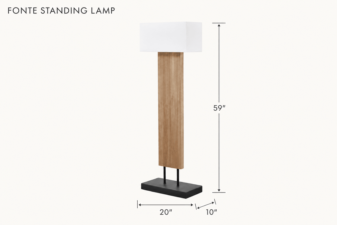 Fonte Standing Lamp dimensions - What&