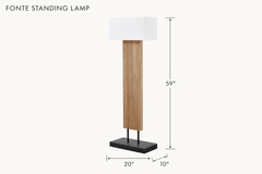 Fonte Standing Lamp dimensions - What&