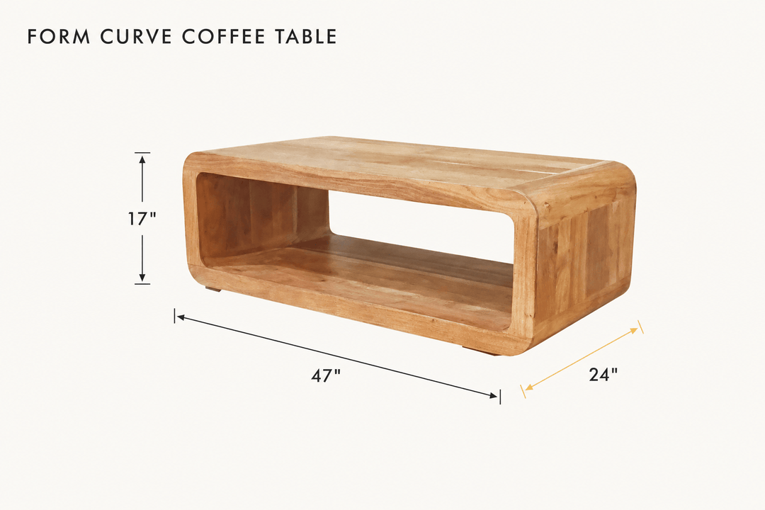 Form Curve Coffee Table dimensions - What&
