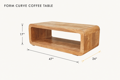 Form Curve Coffee Table dimensions - What&