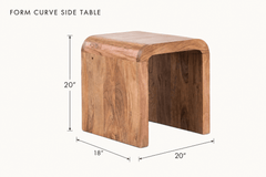 Form Curve Side Table dimensions - What&