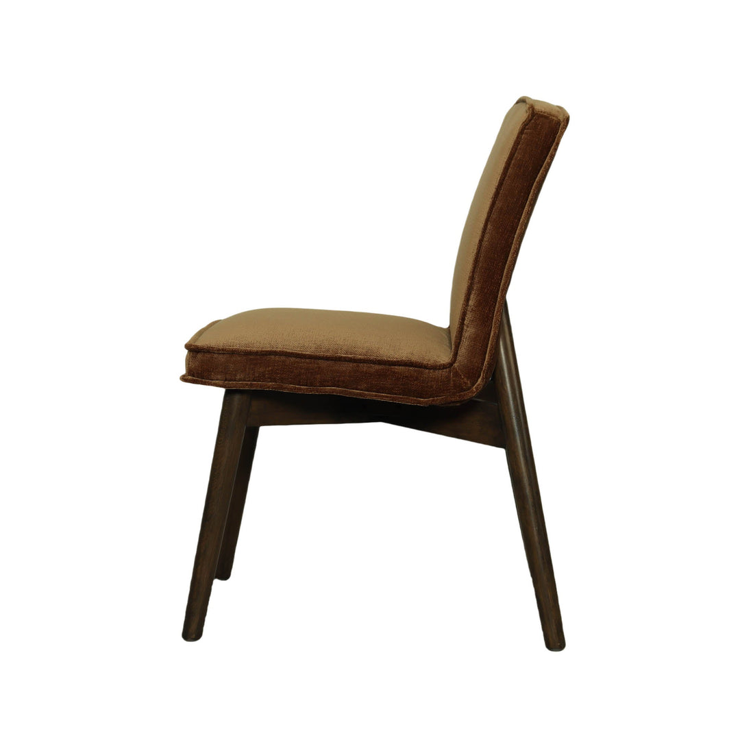 Franklyn Dining Chair in Distressed Velvet Bronze - dining chair by LH Imports - Whats New Furniture Portland OR