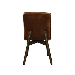 Franklyn Dining Chair in Distressed Velvet Bronze - dining chair by LH Imports - Whats New Furniture Portland OR