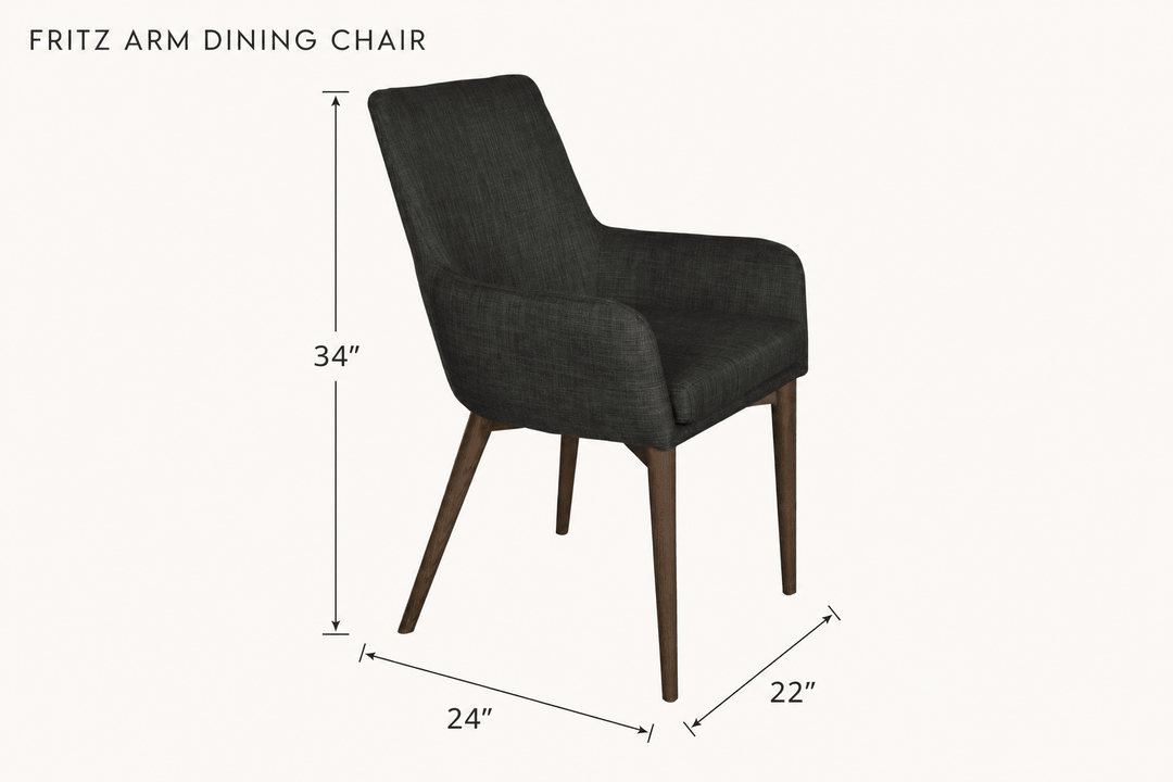 Fritz Arm Dining Chair dimensions - What&