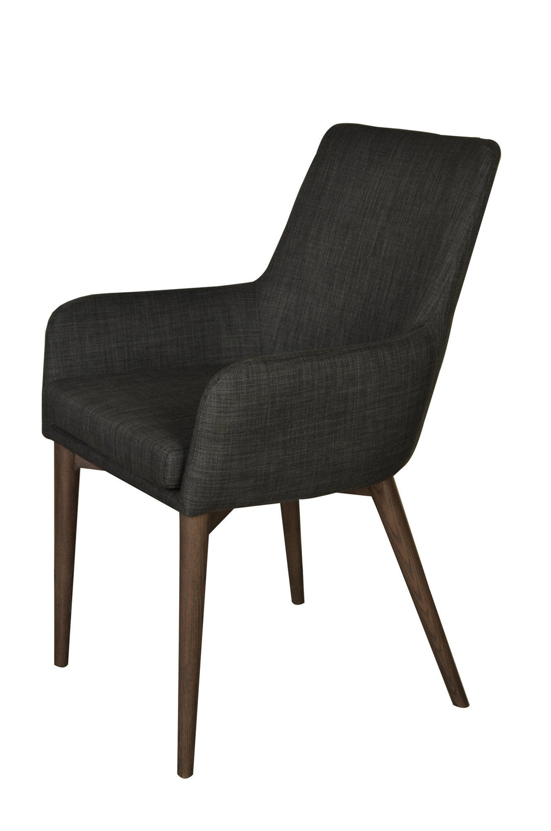 Fritz Arm Dining Chair in Dark Grey - dining chair by LH Imports - Whats New Furniture Portland OR