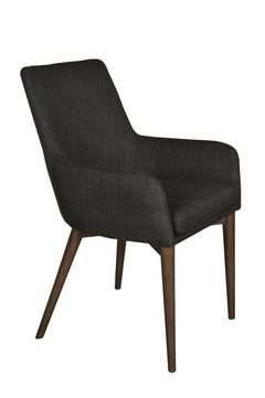Fritz Arm Dining Chair in Dark Grey - dining chair by LH Imports - Whats New Furniture Portland OR