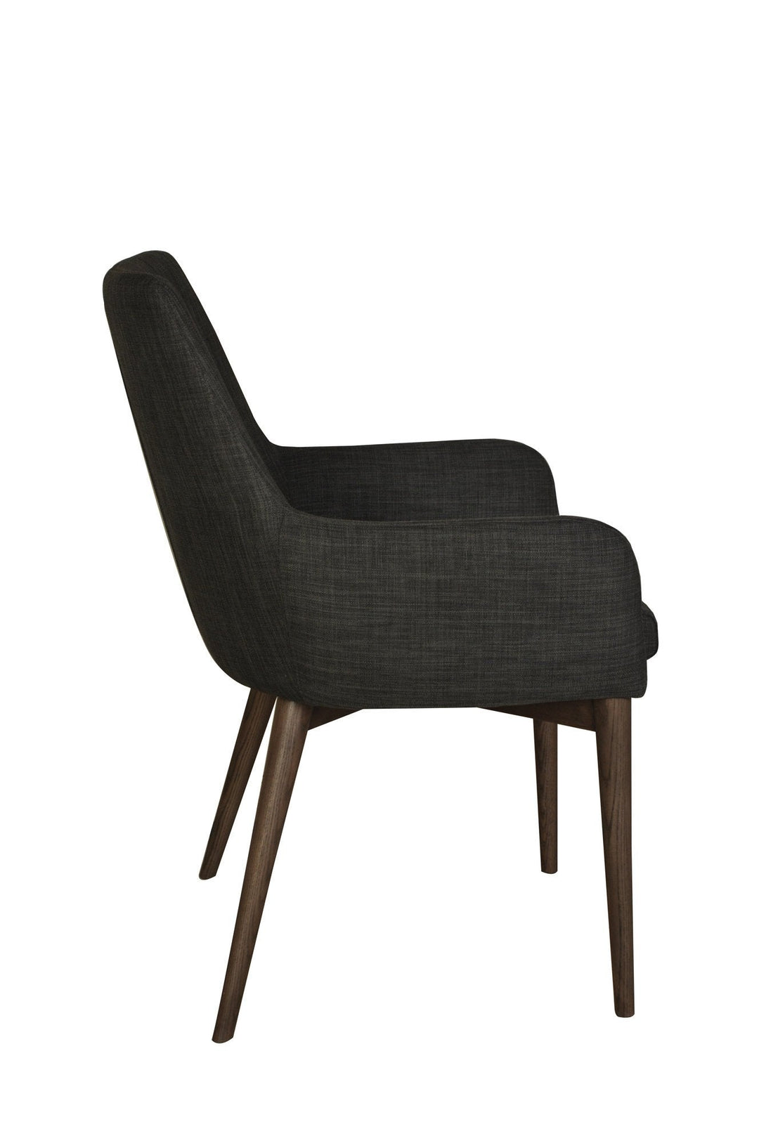 Fritz Arm Dining Chair in Dark Grey - dining chair by LH Imports - Whats New Furniture Portland OR