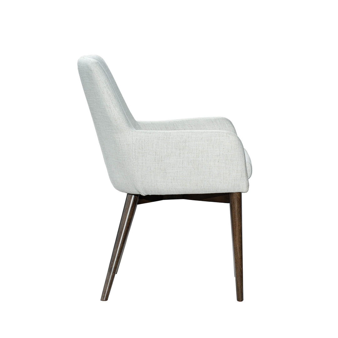 Fritz Arm Dining Chair in Ivory - dining chair by LH Imports - Whats New Furniture Portland OR