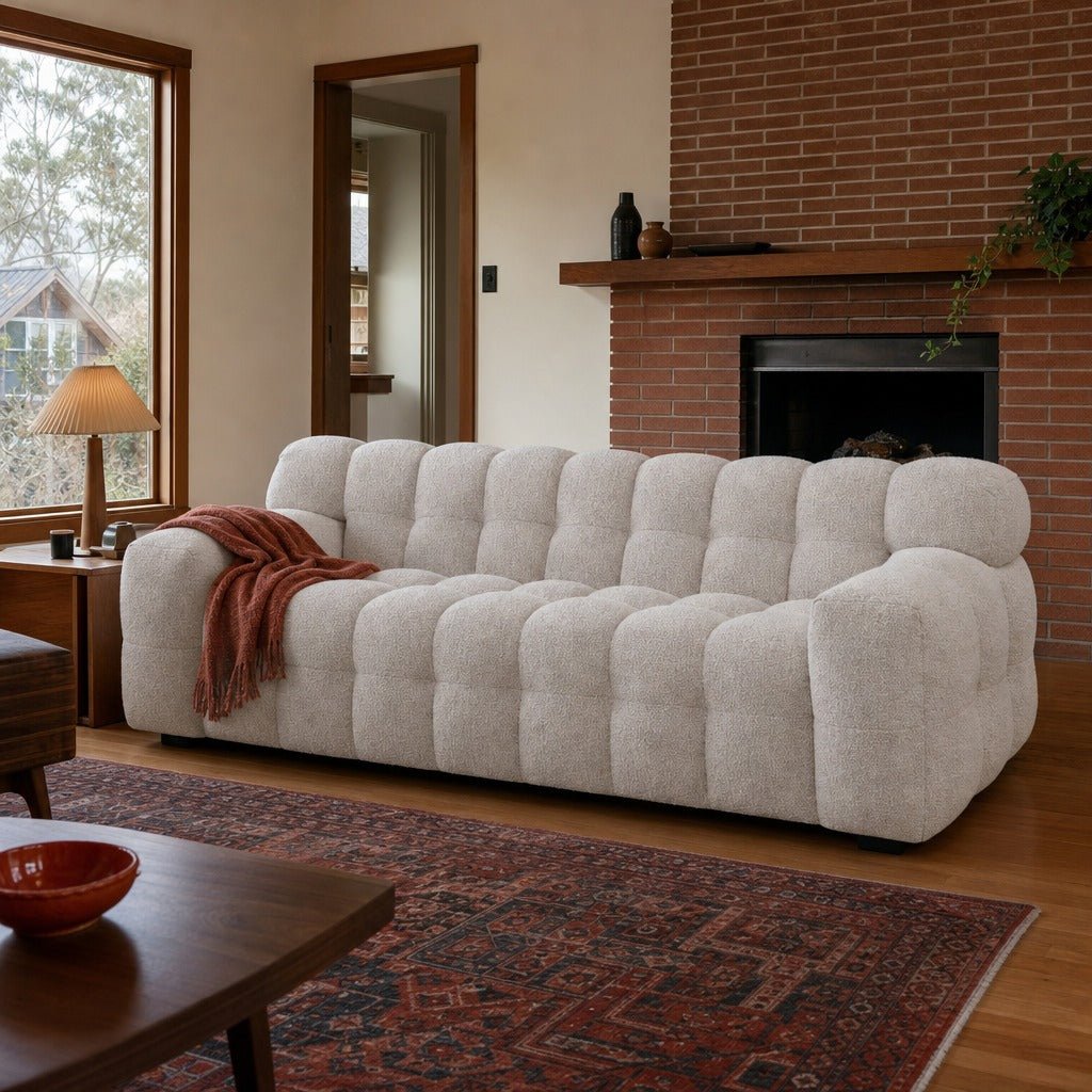 Fusion Sofa in Natural styled in Portland AlbertArts foursquare living room - Whats New Furniture