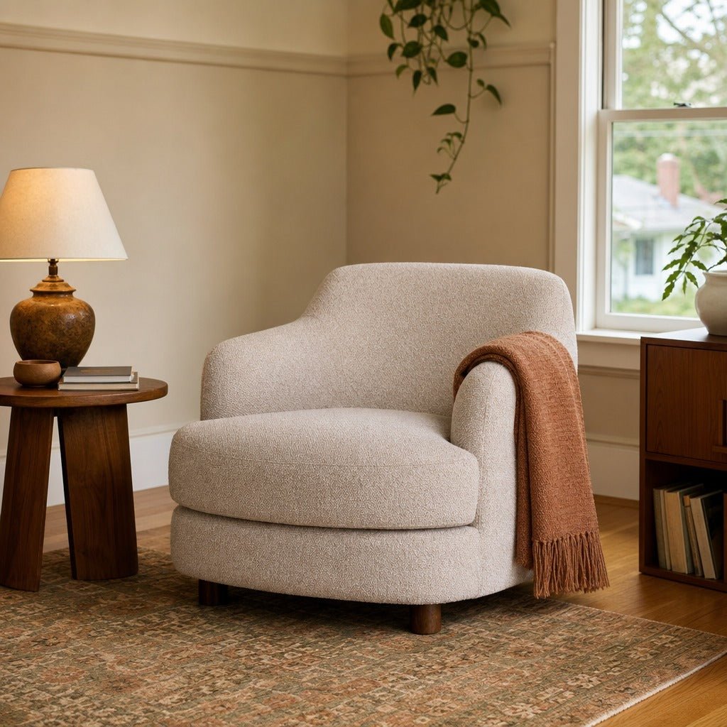 Generation Club Chair styled in Portland Montavillcottage living room - Whats New Furniture