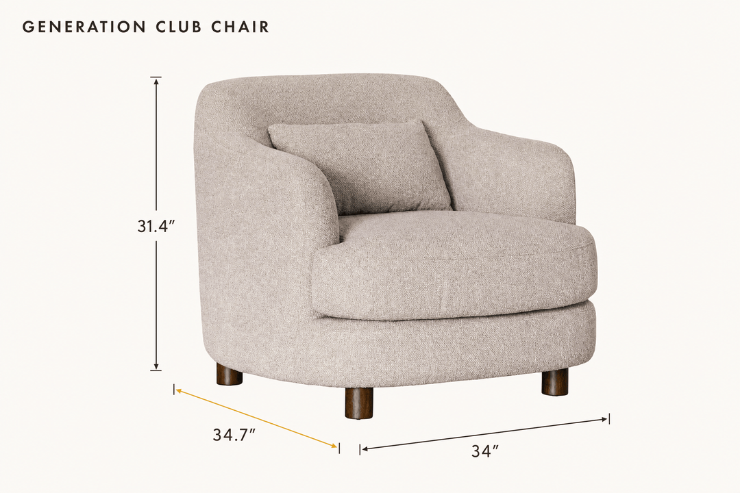 Generation Club Chair dimensions - What&