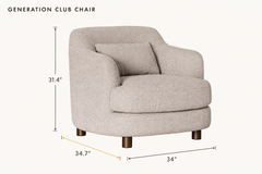 Generation Club Chair dimensions - What&